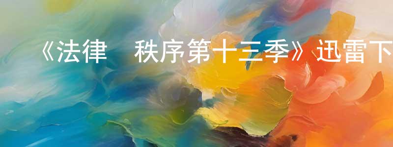 《法律與秩序第十三季》迅雷下載/在線觀看-犯罪歷史-美劇天堂 程勇智的blog